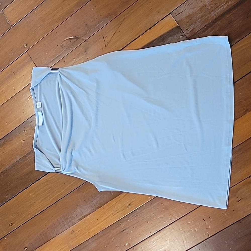 Sleeveless Top with Silver Detail